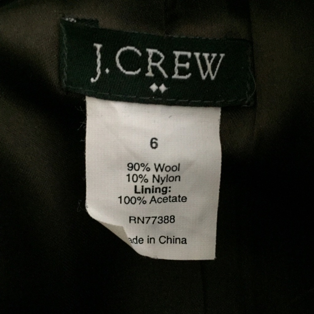 J.Crew Brown and Teal Wool Blazer Size 6 - Picture 6 of 6